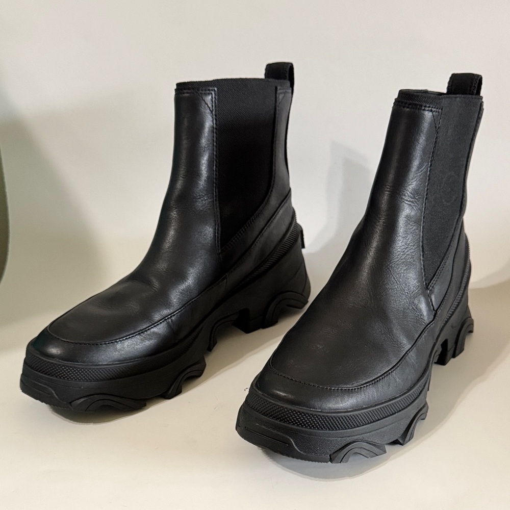 Sorel Brex Chelsea Ankle Boots women’s 11 Waterproof Black - Picture 3 of 10